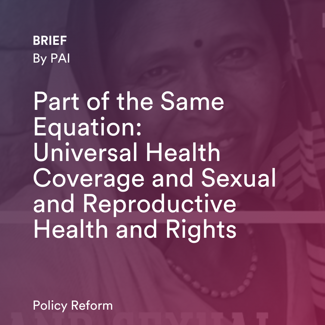 Part of the Same Equation: UHC & SRHR