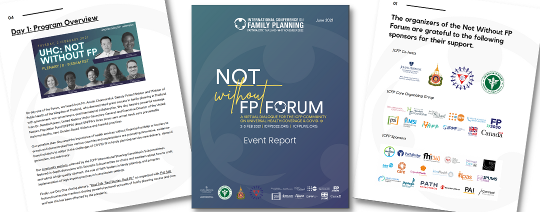 Le rapport du tout premier forum #NotWithoutFP de l'ICFP est désormais disponible