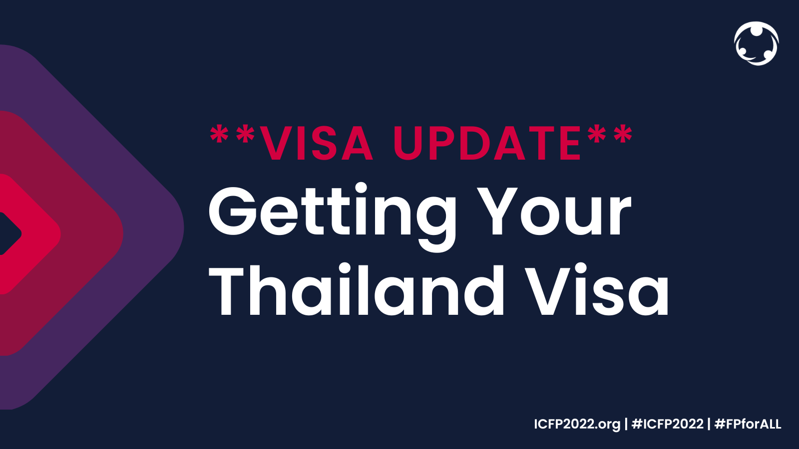 New ICFP2022 “Getting Your Thailand Visa” Page Now Available