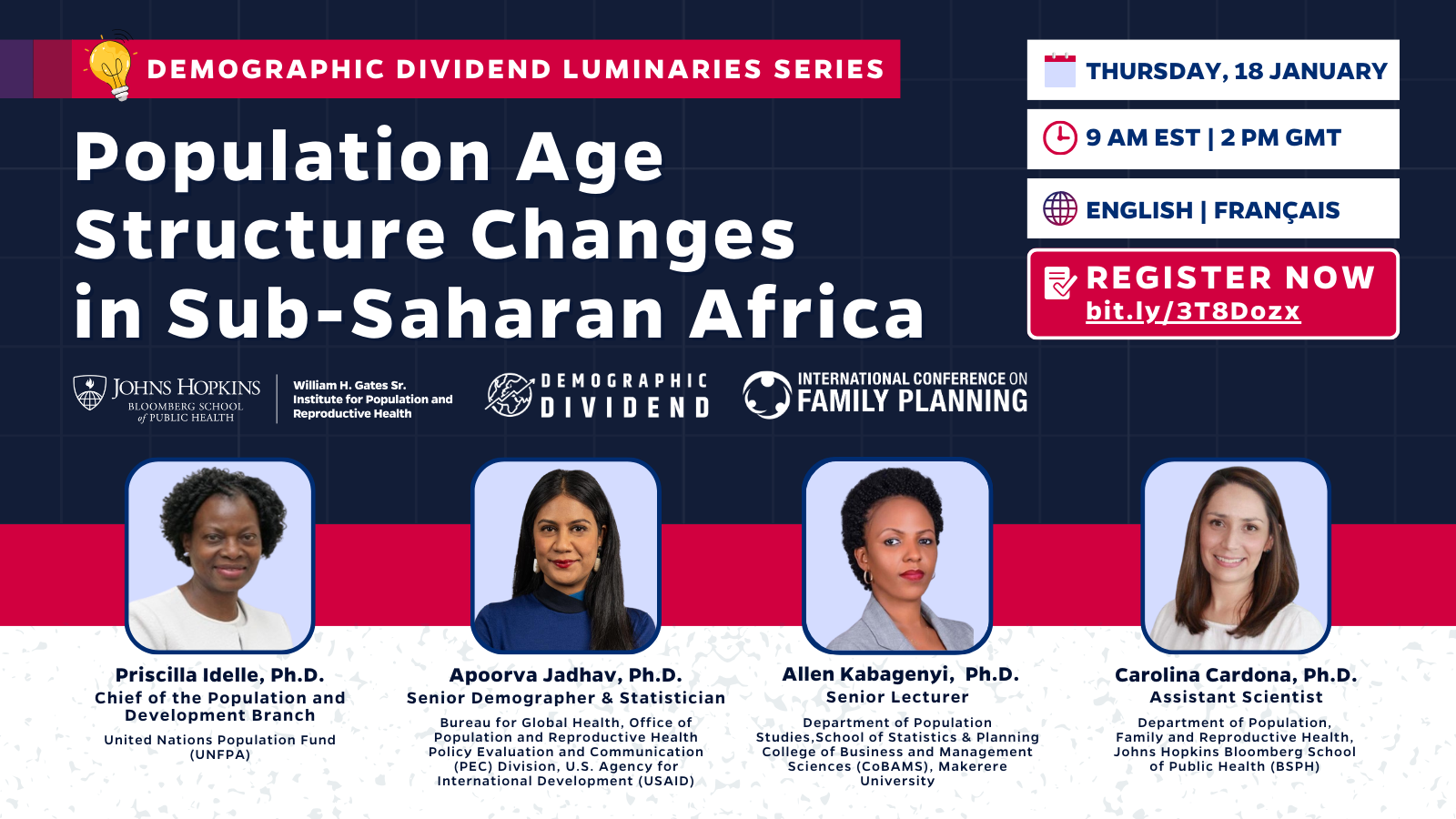 REGÍSTRESE AHORA: Webinar sobre el dividendo demográfico y los cambios en la estructura por edades de la población en el África subsahariana