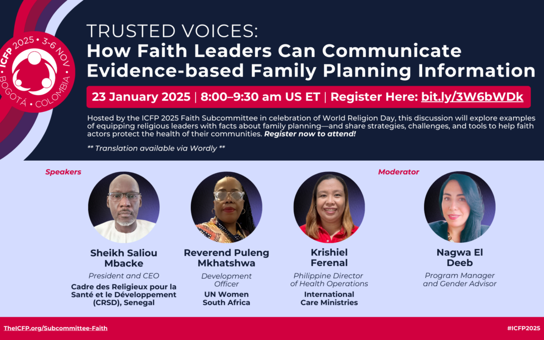 World Religion Day Webinar: How Faith Leaders Can Communicate Evidence-based Family Planning Information