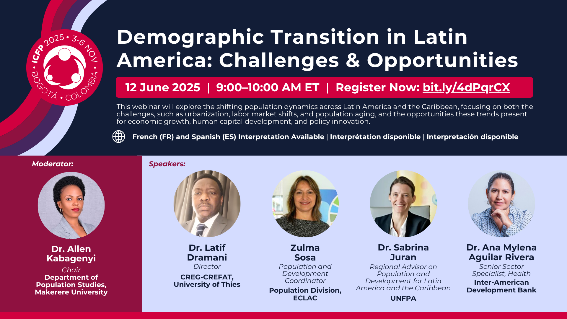 Transición demográfica en América Latina: Desafíos y oportunidades - Próximo evento