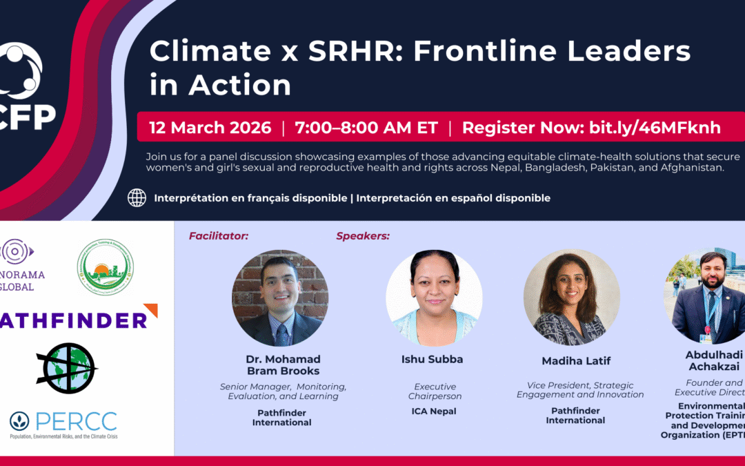 Clima x Salud y derechos sexuales y reproductivos: líderes de primera línea en acción