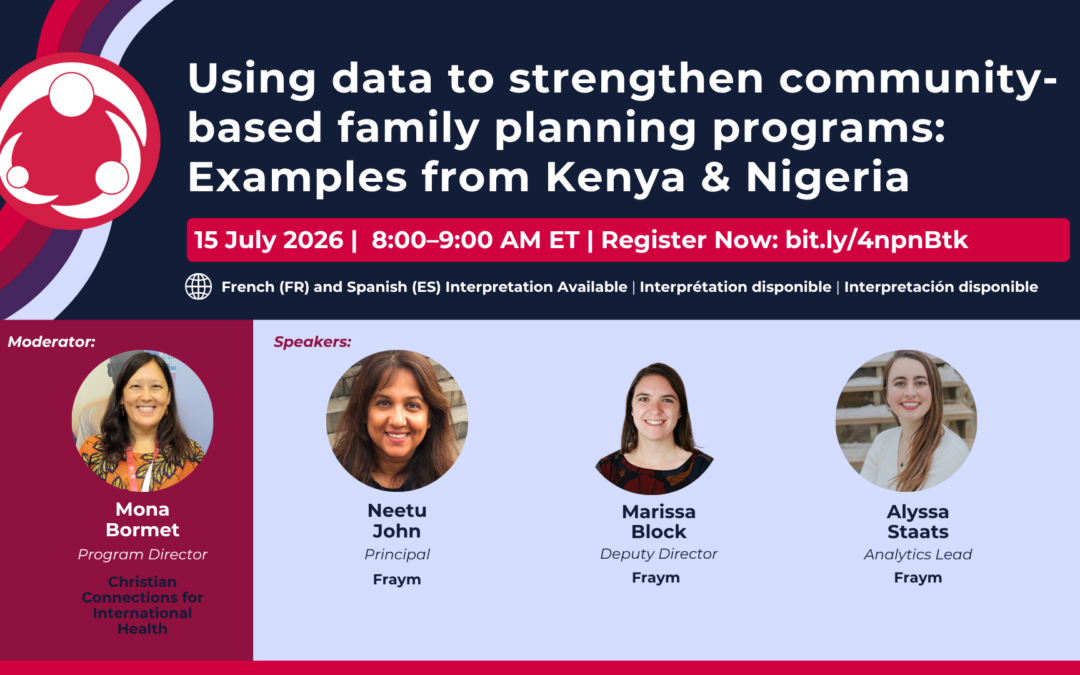 Using Data to Strengthen Community-Based Family Planning Programs: Examples from Kenya & Nigeria