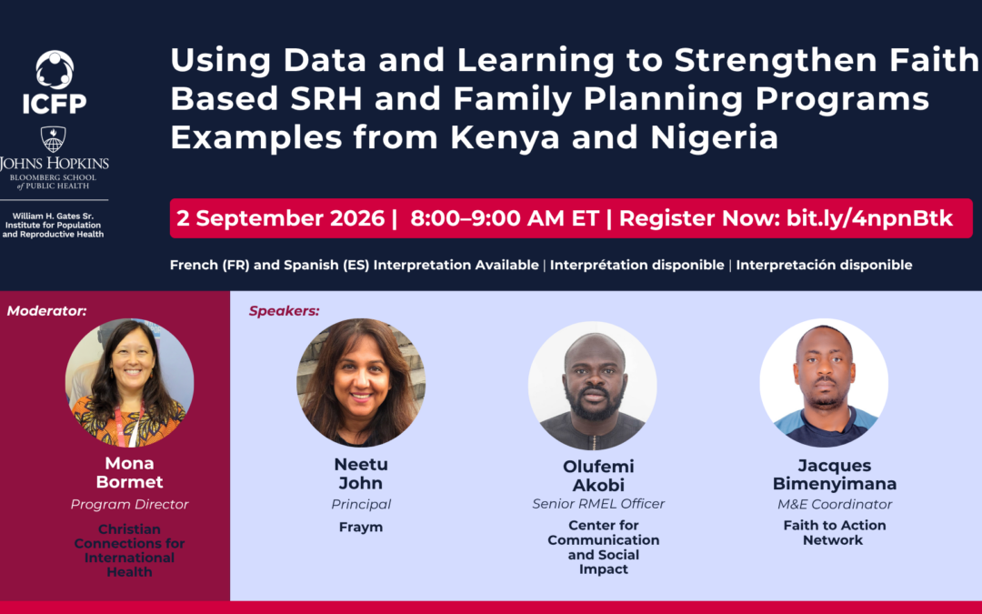 Using Data and Learning to Strengthen Faith-Based SRH and Family Planning Programs Examples from Kenya and Nigeria