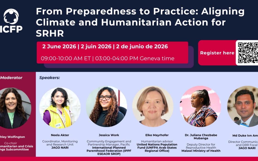 From Preparedness to Practice: Aligning Climate and Humanitarian Action for SRHR