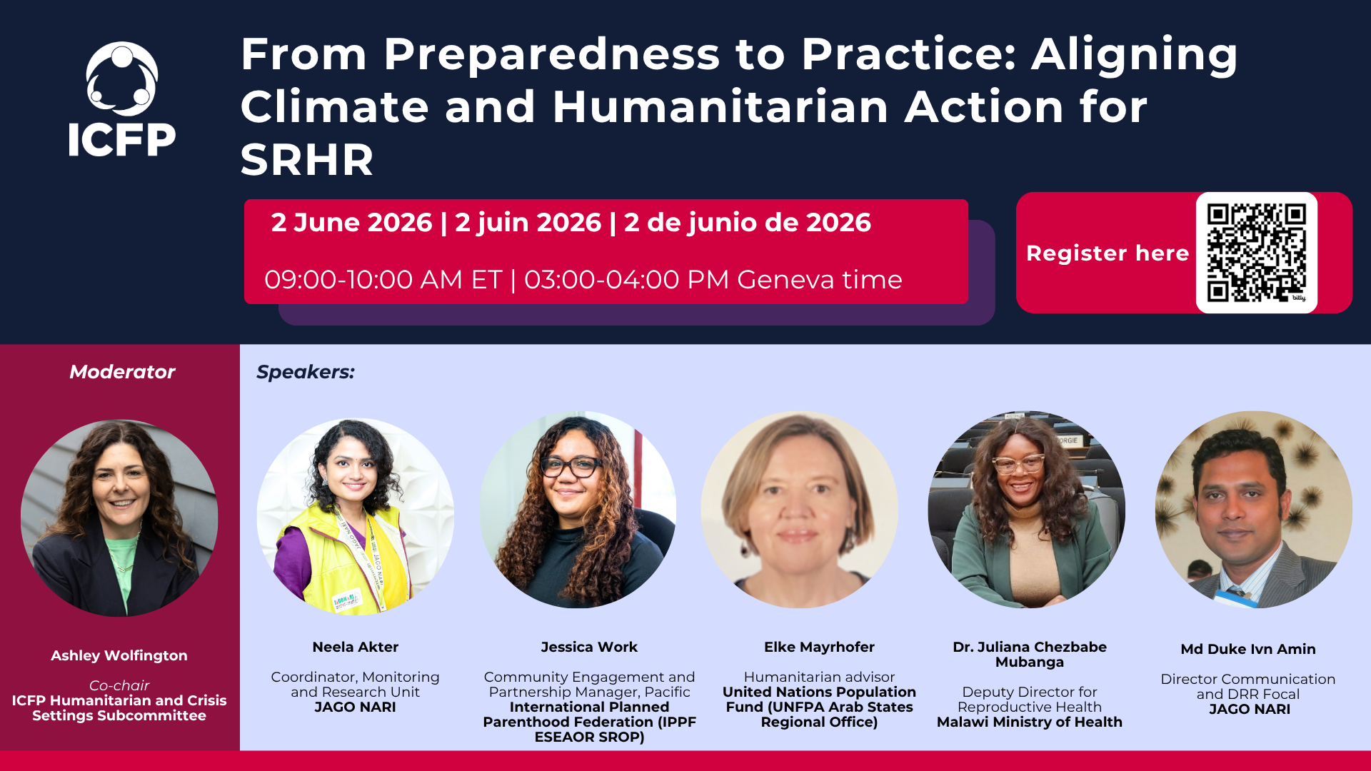 WATCH: From Preparedness to Practice: Aligning Climate and Humanitarian Action for SRHR